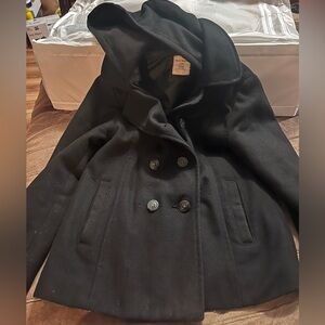 Old Navy - Girl’s Black Hoodie Coat - Size Large (10-12) Very good condition